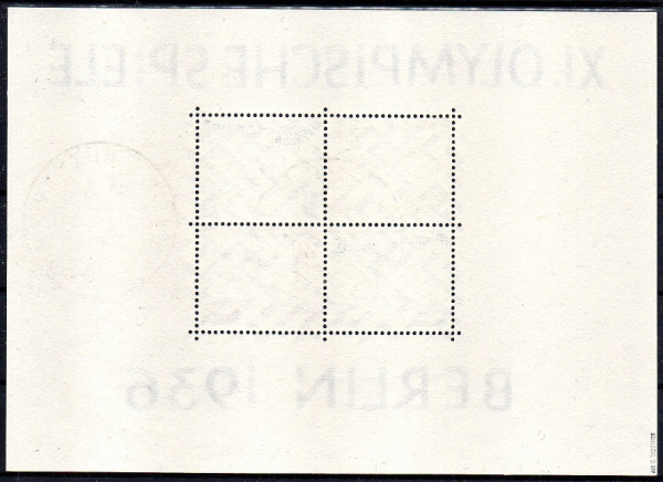 Michel Nr. 624 - 627 gestempelt (Block 5 X) Olympische Spiele, geprüft BPP.